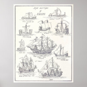 Poster Navios Antigos