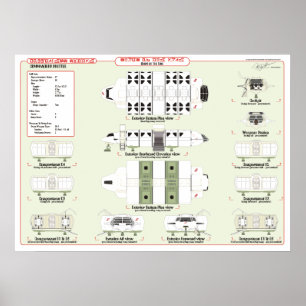 Poster Navios da Frota: Comando Shuttle Ref. Gráfico