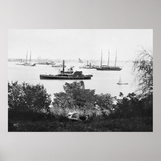 Pôster Navios de transporte da Guerra Civil, anos 60 (Frente)