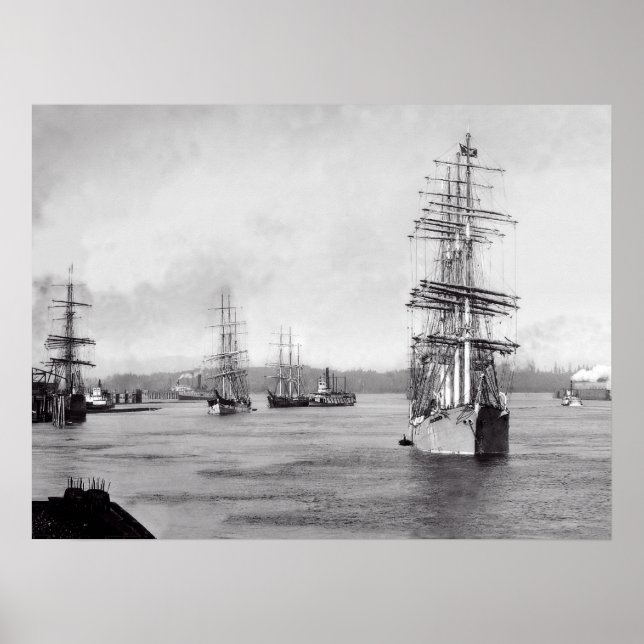 Poster Navios em Portland Oregon (Frente)