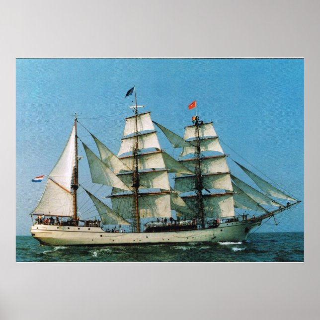 Pôster Navios históricos Vintage, Europa, Holanda (Frente)