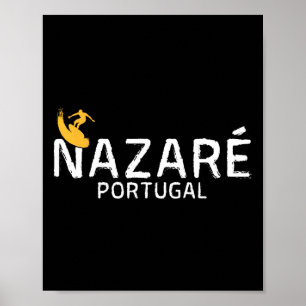 Poster Nazaré Portugal - Férias de Surf