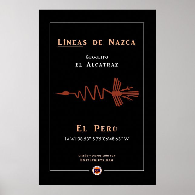 Poster Nazca Geoglyphs-Alcatraz (Frente)