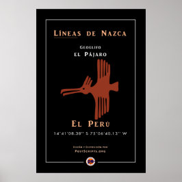 Poster Nazca Geoglyphs-Bird