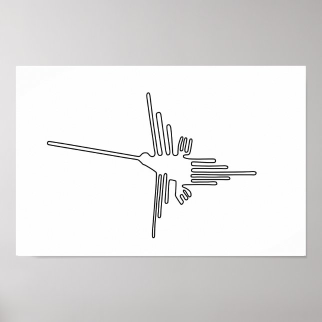 Poster Nazca Peru: símbolo antigo do geoglifo mistério de (Frente)