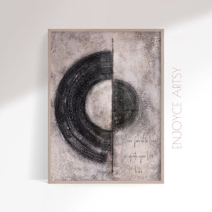 Poster Neatral earthy abstrato wabi sabi japandi wall art