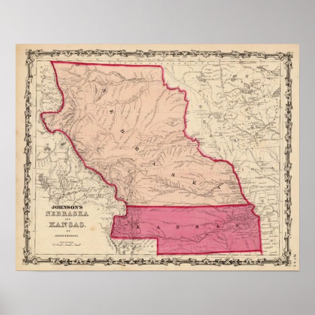 Poster Nebraska e Kansas (Frente)