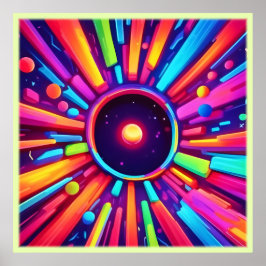 Poster Nebula Burst: Caleidoscópio Cósmico