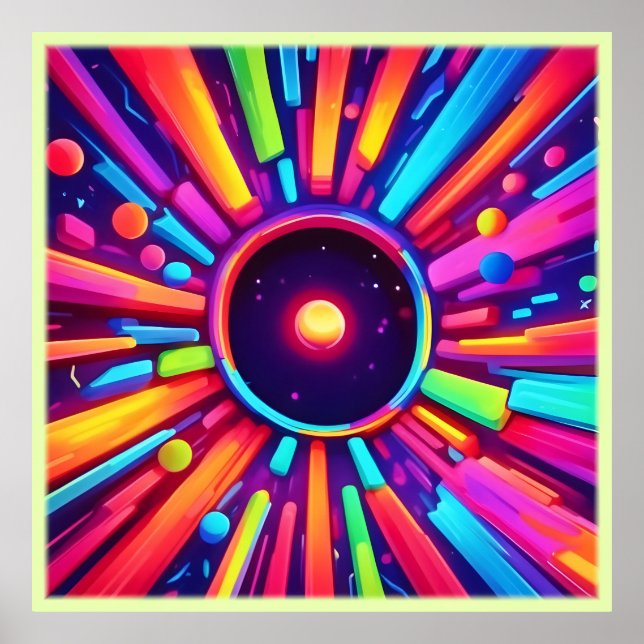 Poster Nebula Burst: Caleidoscópio Cósmico (Frente)