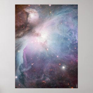 Poster Nebula Orion Astronomy blue castanho, estrelas do
