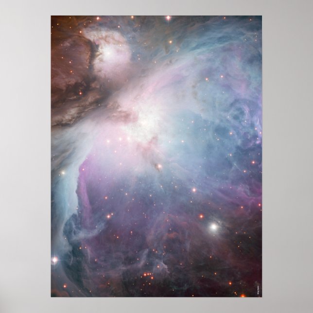 Poster Nebula Orion Astronomy blue castanho, estrelas do  (Frente)
