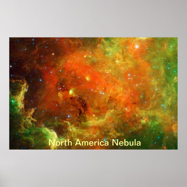 Poster Nebulosa América do Norte (Frente)