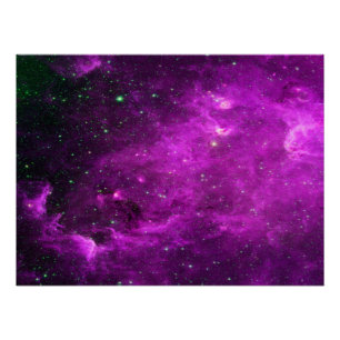 Pôster Nebulosa América do Norte Infravermelho Roxo