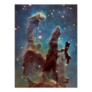 Pôster Nebulosa da Águia "Pilares da Criação" - NGC 66