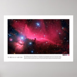 Poster Nebulosa da Cabeça de Cavalo e da Chama (Barnard 3