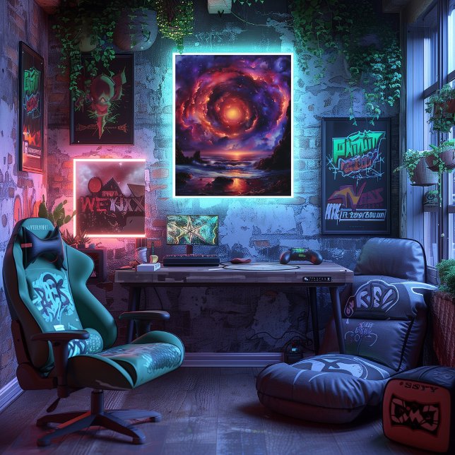 Pôster Nebulosa de Amanecer Cósmico (Criador carregado)