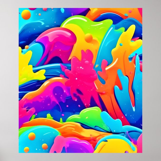 Poster Nebulosa de Cores (Frente)