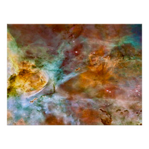 Pôster Nebulosa de Eta Carinae em Marrom e Cobre