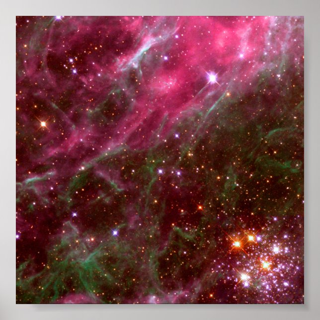 Poster Nebulosa de Tarantula (Telescópio Hubble) (Frente)