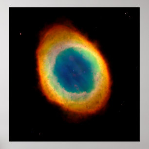 Poster Nebulosa do anel M57 ou NGC 6720, ZGOA