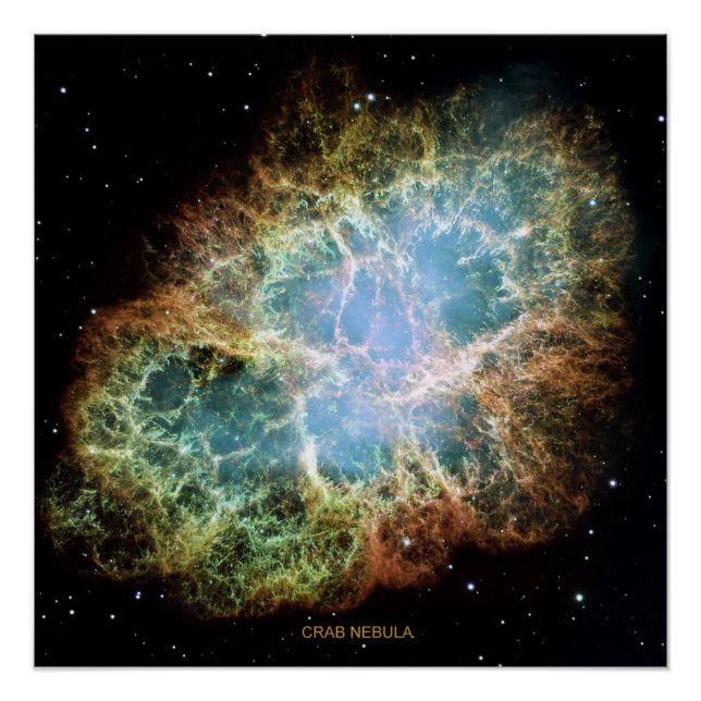 Pôster Nebulosa do Caranguejo (Frente)