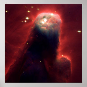 Pôster Nebulosa do cone (telescópio de Hubble)