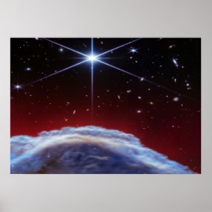 Poster Nebulosa do Espaço Profundo e Estouro de Estrelas