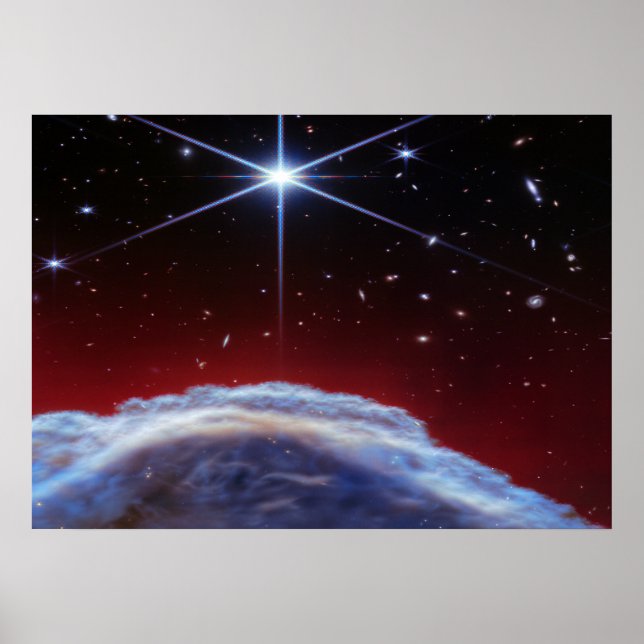 Poster Nebulosa do Espaço Profundo e Estouro de Estrelas  (Frente)