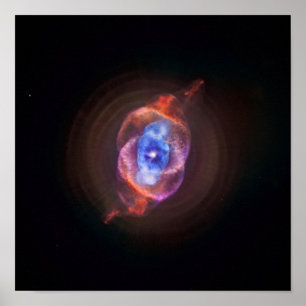 Poster Nebulosa do olho de gato - Hubble/Chandra