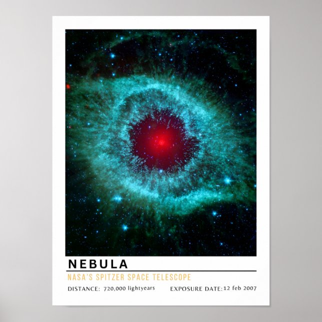 Poster Nebulosa do Olho Educação Espacial (Frente)
