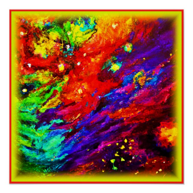 Pôster Nebulosa Em Nossa Pintura Universo. Comprar Agora (Frente)
