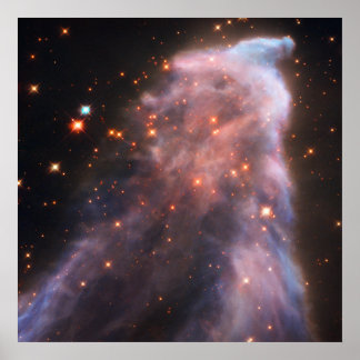 Poster Nebulosa Fantasma - Imagem do Telescópio Espacial 