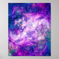 Nebulosa Majestosa Do Espaço De Féria Roxo