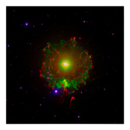Pôster Nebulosa Olho de Gato ou NGC 6543 Composto de Cor