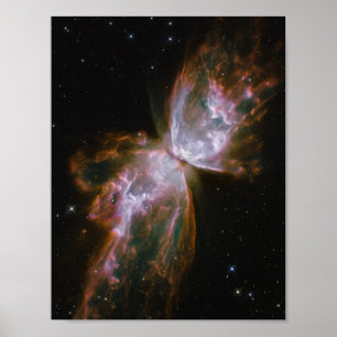 Poster Nebulosa planetária dada forma borboleta