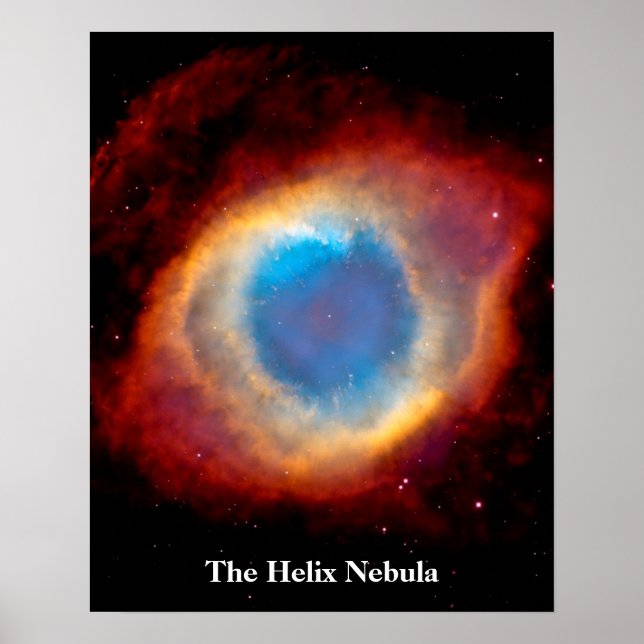 Pôster Nebulosa Planetária Hélice NGC 7293 - Olho de Deus (Frente)