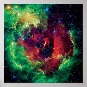 Pôster Nebulosa Roseta Foto Espacial da NASA