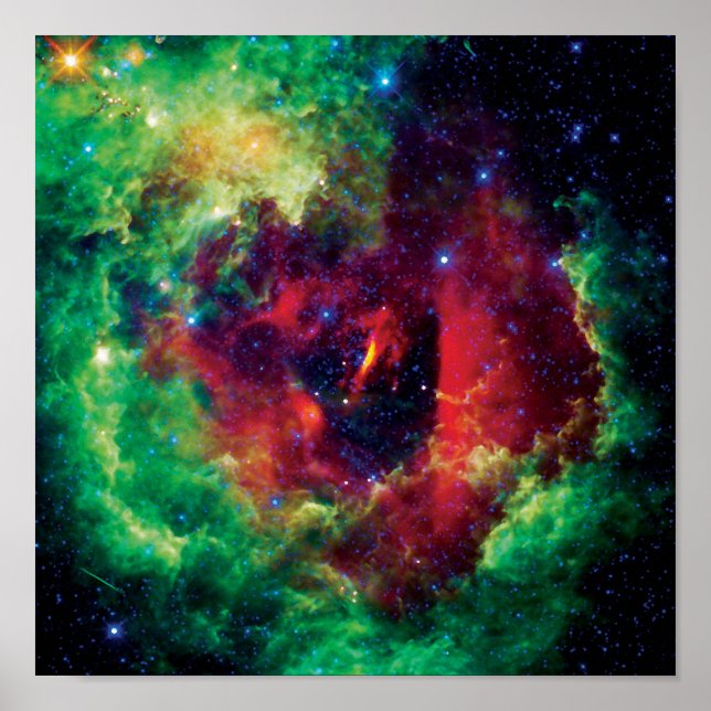 Pôster Nebulosa Roseta Foto Espacial da NASA (Frente)
