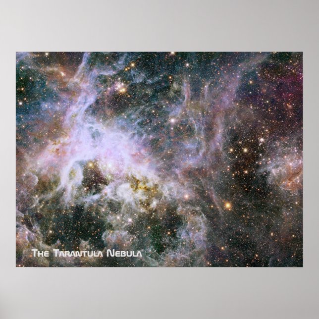 Pôster Nebulosa Tarantula - Quadro 4 Com Título (Frente)