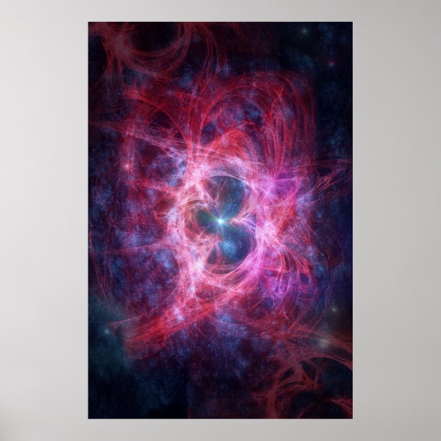 Poster Nebulosa Vermelha (Frente)