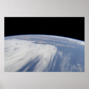 Pôster Nebulosidade pesada sobre o Oceano Pacífico