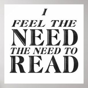 Pôster Necessidade de leitura