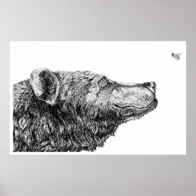 Poster Necessidades de Urso por Ponto de Tinta (Frente)