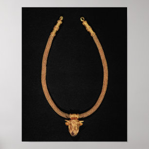 Pôster Necklace with a human-headed pendant