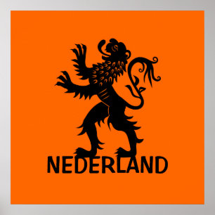 Poster Nederland Lion