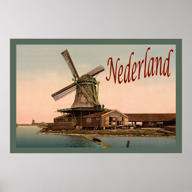 Pôster Nederland ~ Viagens vintage (Frente)