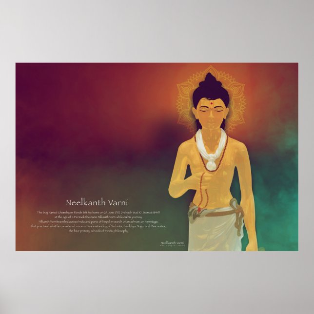Poster Neelkanth Varni. (Frente)