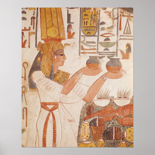 Poster Nefertari que faz um oferecimento