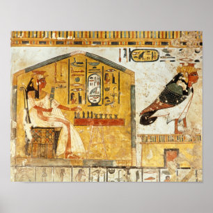 Poster Nefertari que joga o senet