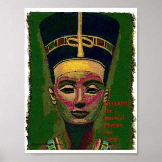 Pôster Nefertiti.a linda mulher chegou